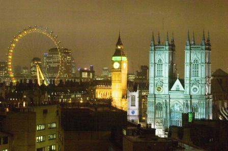 Westminster Abbey By Night.